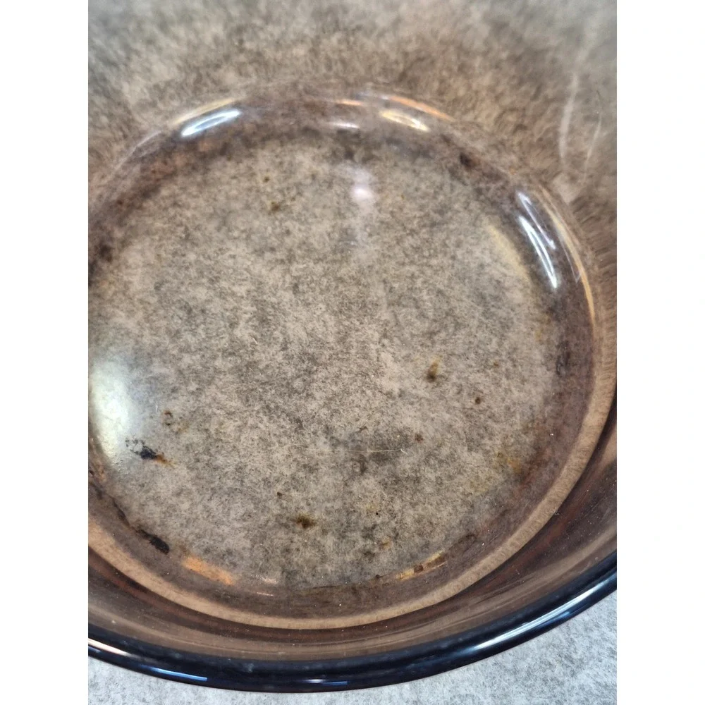 Visions by Corning Amber Glass 2.5L Saucepan with Lid Vintage V-2.5-B USA Made
